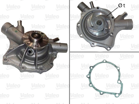 Water Pump, engine cooling (506650)