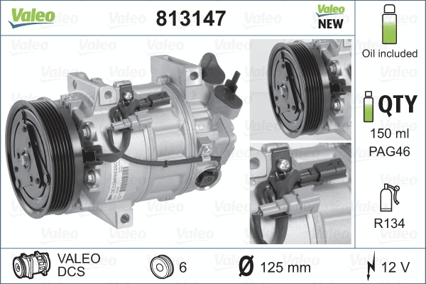 Compressor, air conditioning (813147)