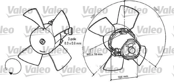 Fan, engine cooling (696035)