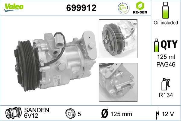 Compressor, air conditioning (699912)