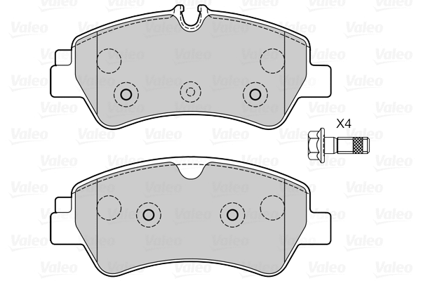 Brake Pad Set, disc brake (601543)