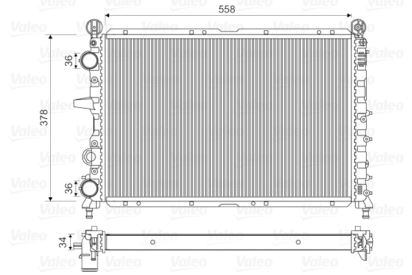 Radiator, engine cooling (811073)