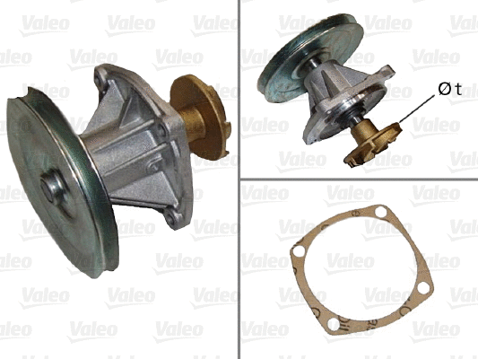Water Pump, engine cooling (506386)