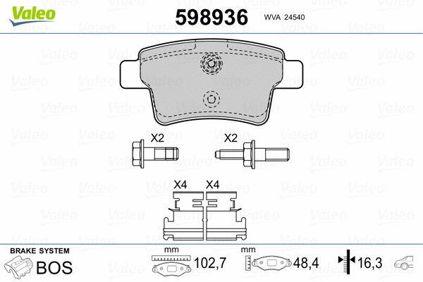 Brake Pad Set, disc brake