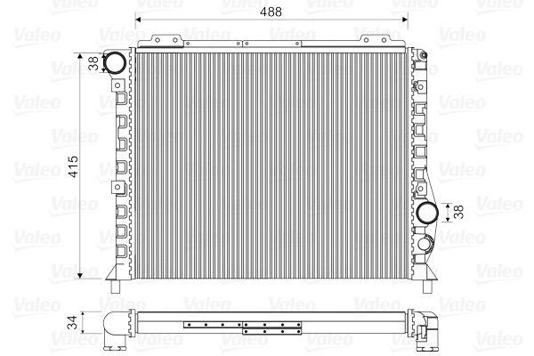 Radiator, engine cooling (811068)