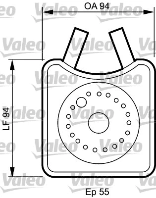 Oil Cooler, engine oil (817943)