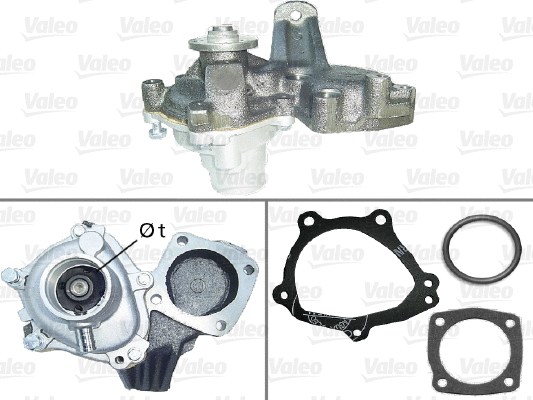Water Pump, engine cooling (506695)