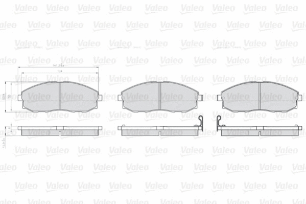Brake Pad Set, disc brake (872537)
