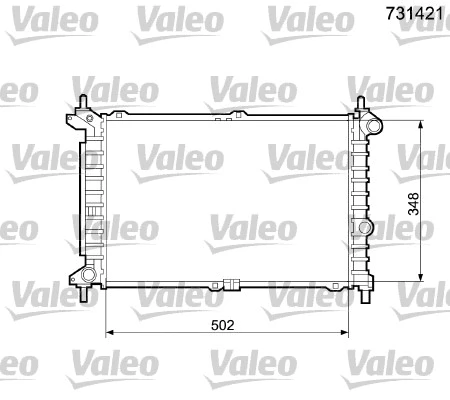 Radiator, engine cooling (731421)