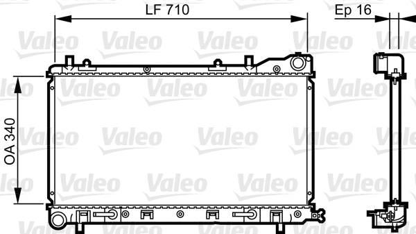 Radiator, engine cooling (734405)