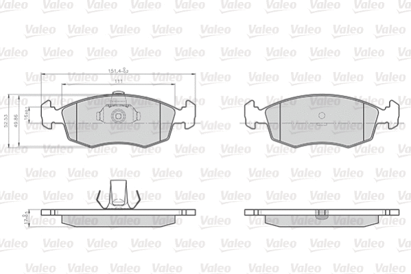Brake Pad Set, disc brake (872907)