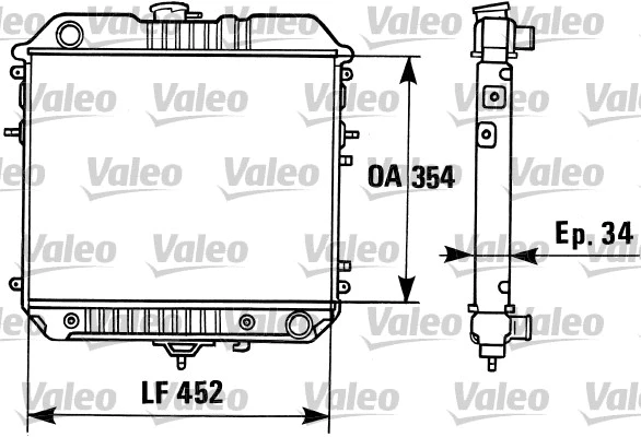 Radiator, engine cooling (819306)