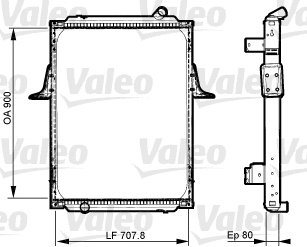 Radiator, engine cooling (733536)