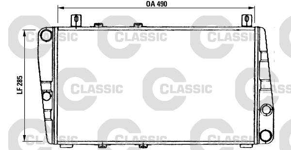 Radiator, engine cooling (230375)