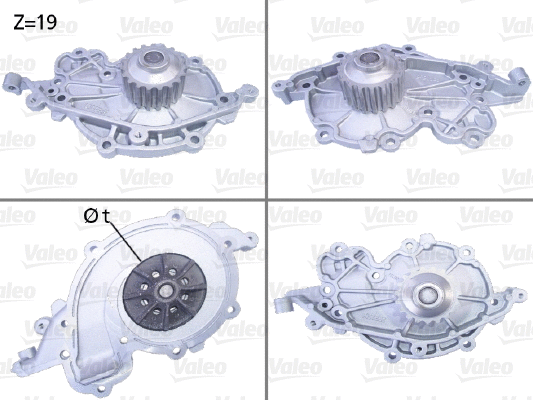 Water Pump, engine cooling (506637)