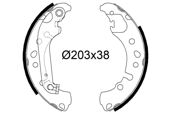 Brake Shoe Set (564295)