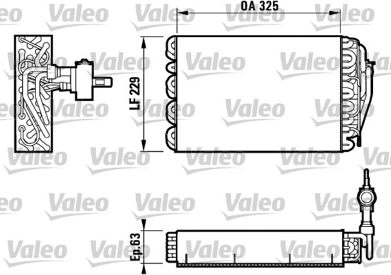 Evaporator, air conditioning (817086)