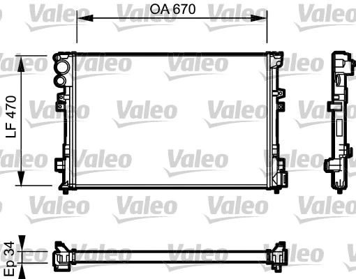 Radiator, engine cooling (731168)