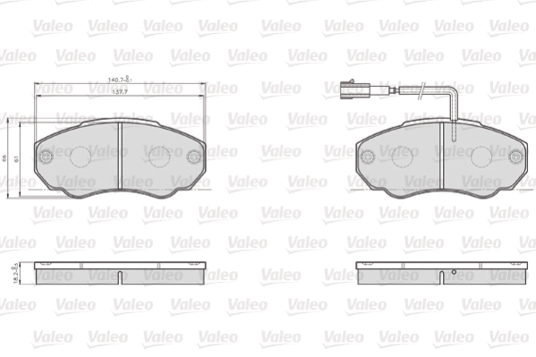 Brake Pad Set, disc brake (872918)