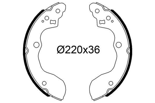 Brake Shoe Set (564300)