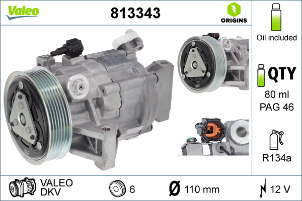 Compressor, air conditioning (813343)
