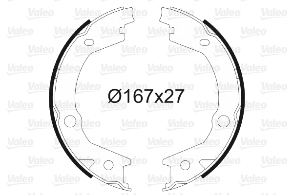 Brake Shoe Set, parking brake (564162)