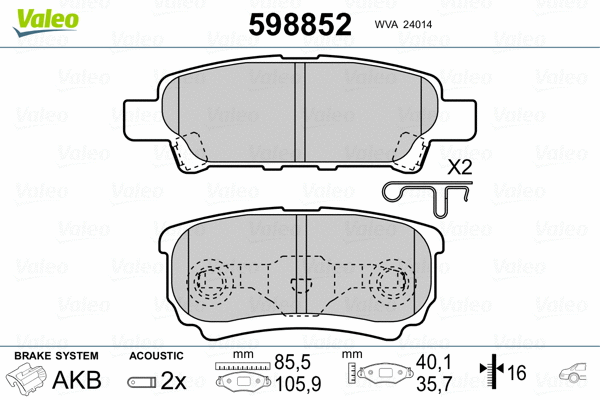 Brake Pad Set, disc brake
