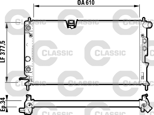 Radiator, engine cooling (231847)