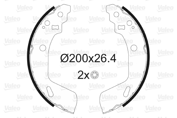Brake Shoe Set (564180)