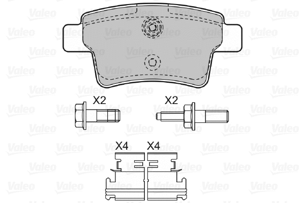 Brake Pad Set, disc brake (598936)