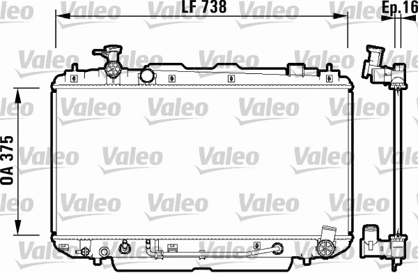 Radiator, engine cooling (734183)