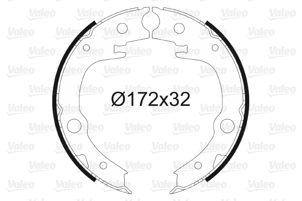 Brake Shoe Set, parking brake (564008)