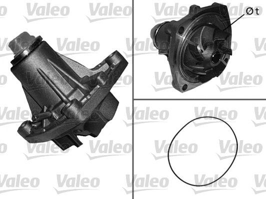 Water Pump, engine cooling (506281)