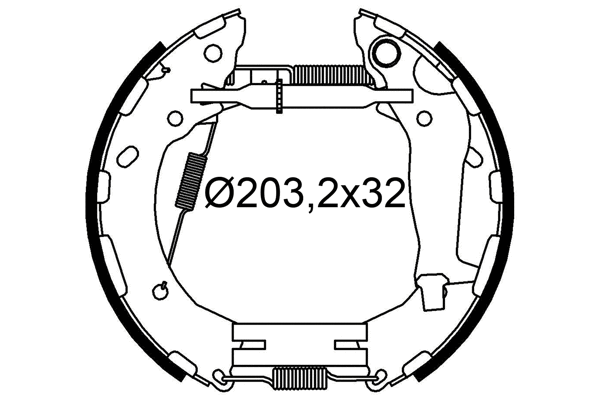 Brake Shoe Set (554945)