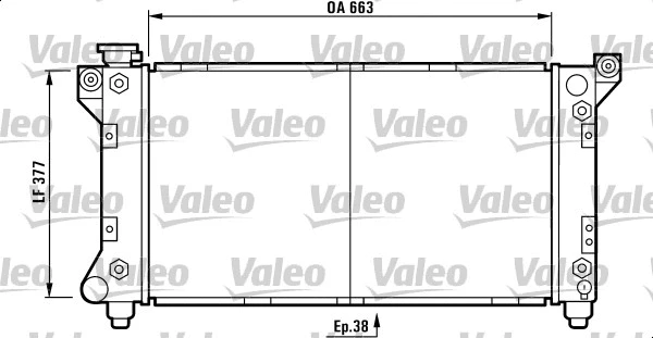 Radiator, engine cooling (732778)