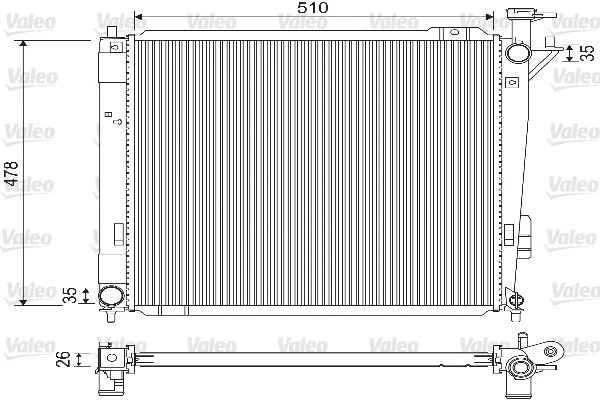 Radiator, engine cooling (733144)