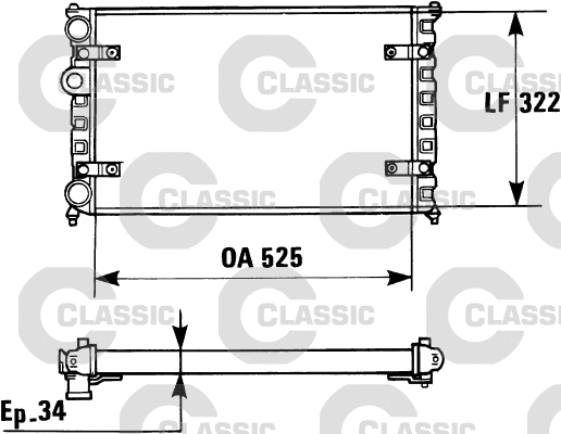 Radiator, engine cooling (230947)
