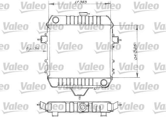 Radiator, engine cooling (819203)
