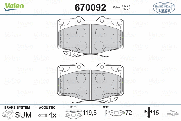 Brake Pad Set, disc brake