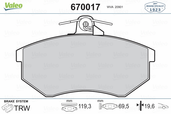 Brake Pad Set, disc brake