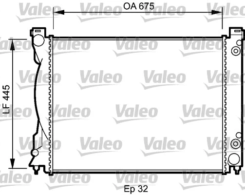 Radiator, engine cooling (735028)