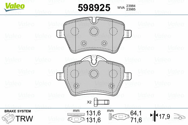 Brake Pad Set, disc brake