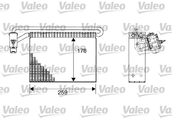Evaporator, air conditioning (817511)