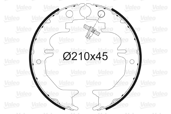 Brake Shoe Set, parking brake (564142)