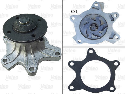 Water Pump, engine cooling (506907)