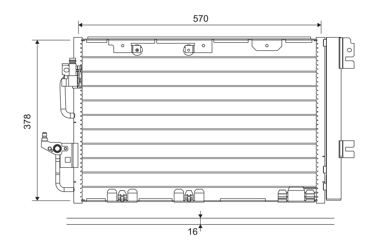Condenser, air conditioning (818114)