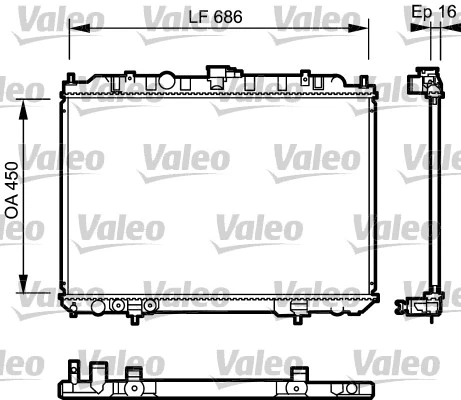 Radiator, engine cooling (735064)
