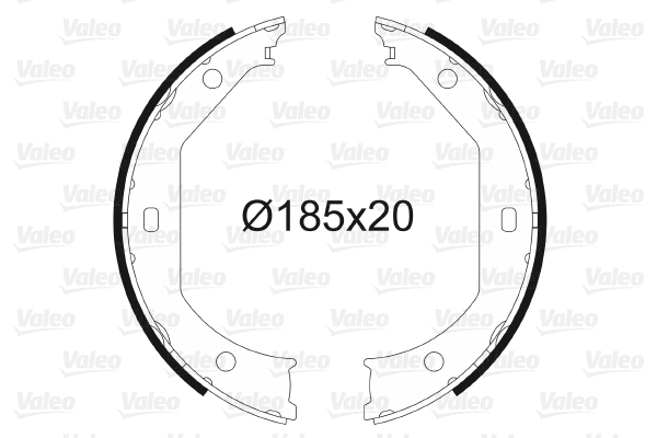 Brake Shoe Set, parking brake (562732)
