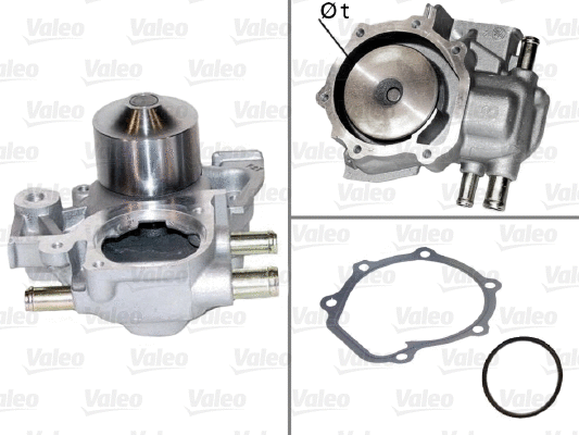 Water Pump, engine cooling (506439)
