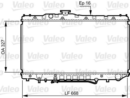 Radiator, engine cooling (731110)